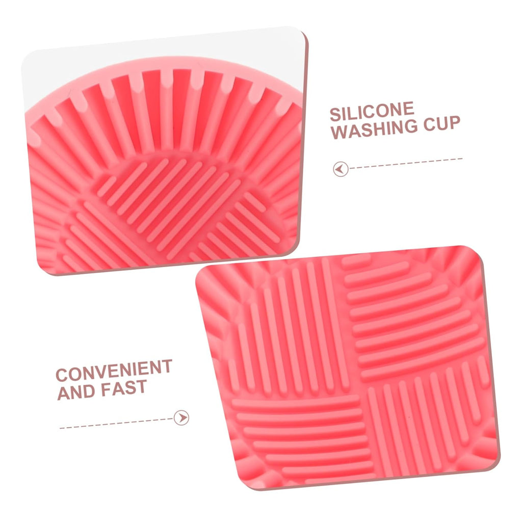 Small Makeup Brush Cleaner Cup Silicone Makeup Brush Cleaner for Women Makeup Brush