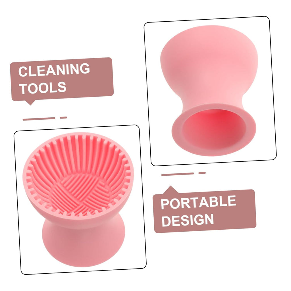 Small Makeup Brush Cleaner Cup Silicone Makeup Brush Cleaner for Women Makeup Brush